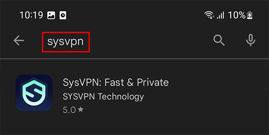 sysvpn-app-in-play-store